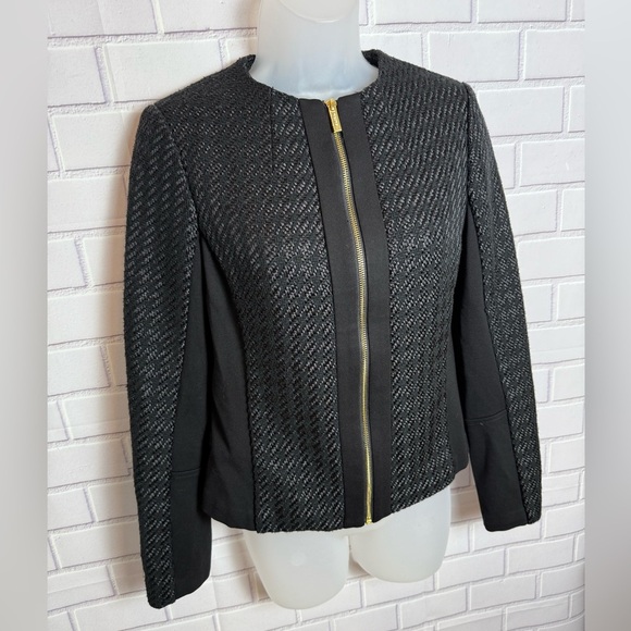 CALVIN KLEIN Black Blazer with Sleek Design and Tailored Fit/size 4 - Picture 4 of 8